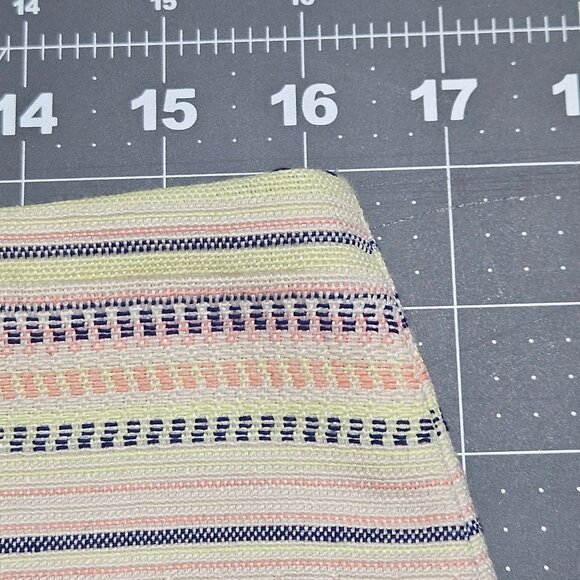 Tribal Southwest Textured Mini Skirt Zip Multicolor Stripes Cotton Fabric NWT - Picture 11 of 15